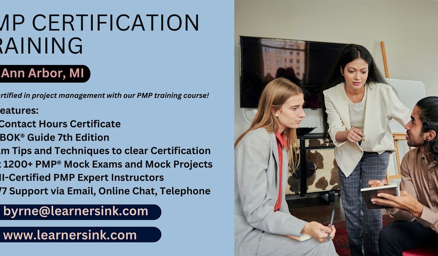 PMP Live Instructor Led Certification Bootcamp in Ann Arbor, MI