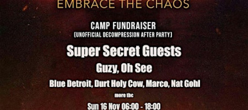 EMBRACE THE CHAOS - Unofficial London Decompression Afters