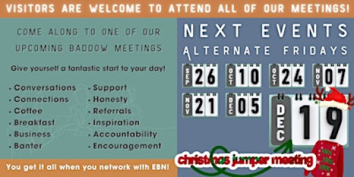 Baddow Breakfast Networking events for business owners & professionals