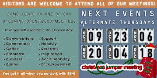 Brentwood Breakfast Networking events for business owners & professionals