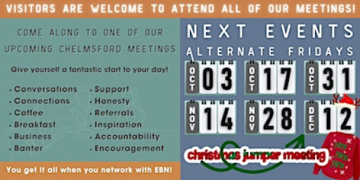 Chelmsford Business Networking events for business owners & professionals