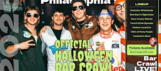 2025 Official Halloween Bar Crawl Philly By Bar Crawl LIVE!