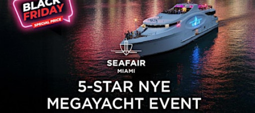 Miami's Ultimate NYE Experience Aboard 5-star megayacht - CYBER WEEK!