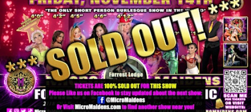 Sellersville, PA - Micro Maidens Dwarf Dancers @Forrest Lodge Veterans Inc.