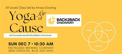 Yoga for a Cause - benefitting Back2Back Ministries