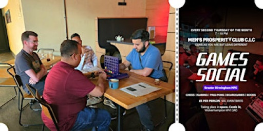 Men’s Prosperity Club: Games Social – Greater Birmingham
