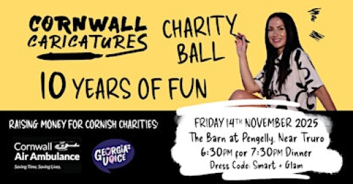 Cornwall Caricatures Charity Ball - 10 years of fun!