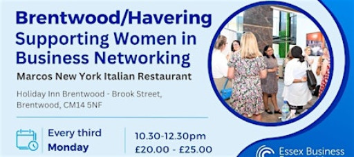 Supporting Women in Business Networking Event in Brentwood/Havering