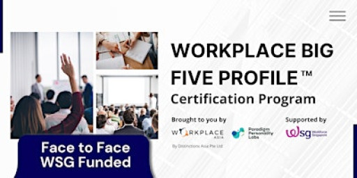 [20 & 21 Nov 2025] WorkPlace Big Five Profile Certification Program