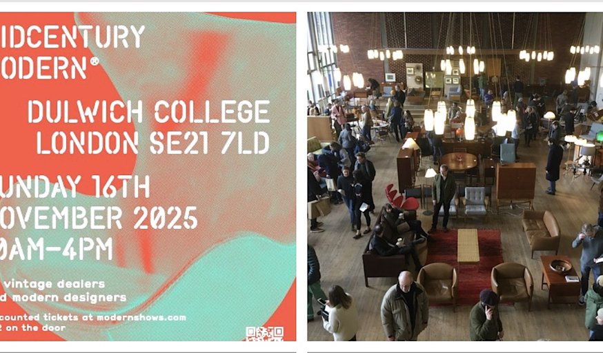 Midcentury Modern® Vintage & Modern Interiors Fair.  Dulwich Peckham London