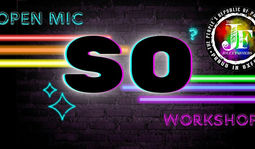 SO LGBTQ+ Poetry Workshop and Open Mic @ Jolly Farmers