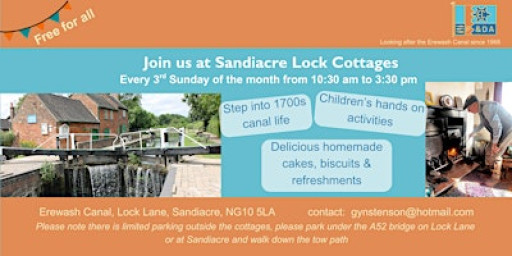 Sunday opening at Sandiacre Lock Cottage