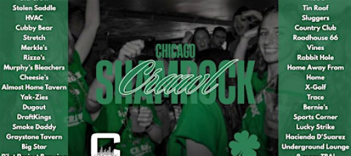 Chicago Shamrock Crawl - Wrigleyville's St. Patrick's Day Bar Crawl 25+Bars