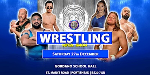 Live! Wrestling Spectacular in Gordano School Hall, Portishead