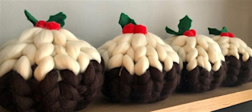 Chunky Knitted Christmas Puddings
