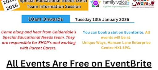 Special Educational Needs (SEN) Team Information Session