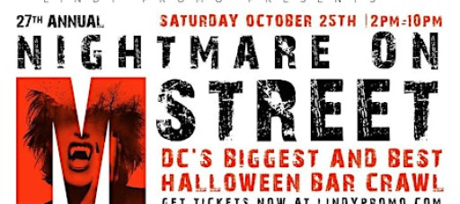 DC's Hottest Halloween Bar Crawl - Nightmare on M Street
