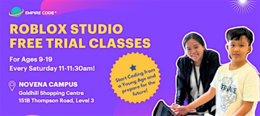 75% Discount for Roblox Trial Classes for Ages 9-19