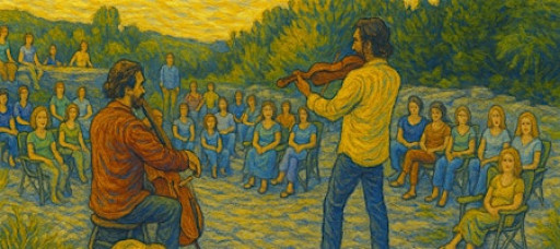 Secret Classical Music Concert on Cliff with Award Winning Violinist 9625
