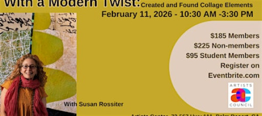 With a Modern Twist: Created & Found Collage Elements with Susan Rossiter