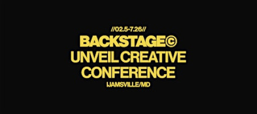 BACKSTAGE | A CREATIVE CONFERENCE