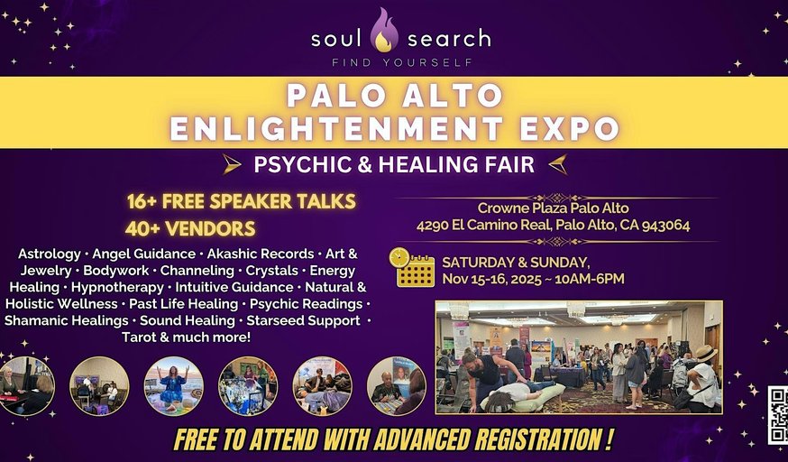 SoulSearch Palo Alto Enlightenment Expo Psychic & Healing Fair-Sat&Sun