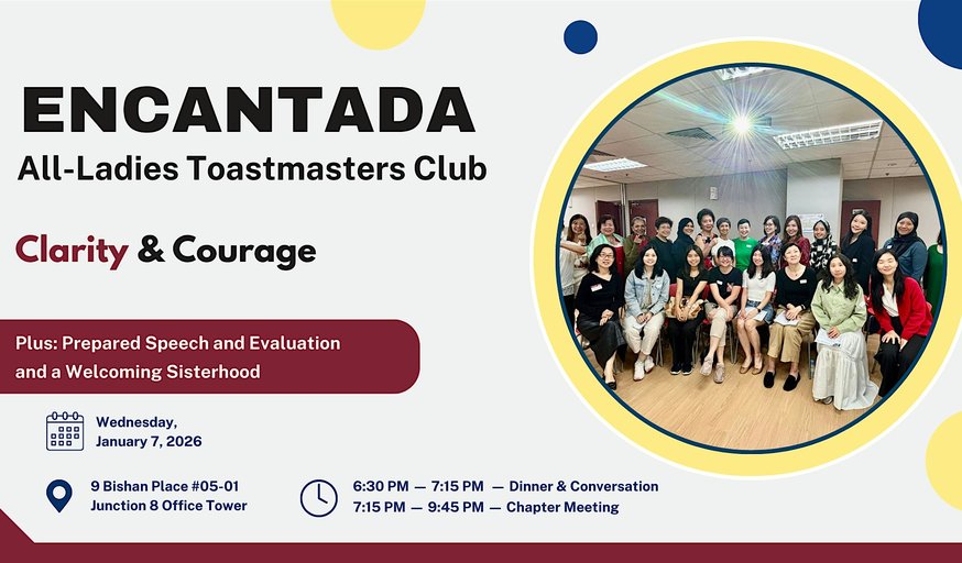 Encantada All-Ladies Toastmasters Club Chapter Meeting