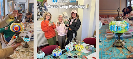 Mosaic Lamp Workshop Leeds, Mosaic Craft Course