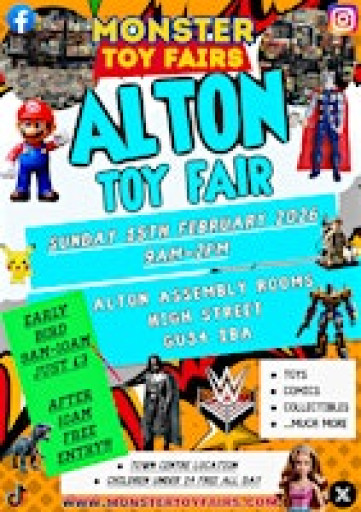 Alton Toy and Comic Fair - Sunday 15th February 2026