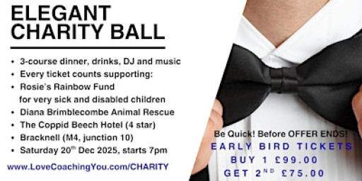 Elegant Charity Ball - Supporting Sick Children & Animal Rescue Charities
