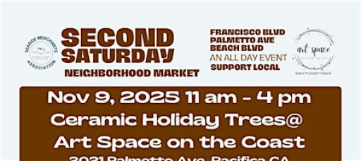 Second Saturday in Pacifica - Make Holiday Trees in Clay