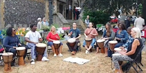 African drum circle