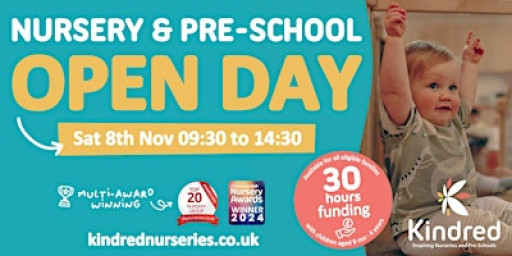 Kindred Cambourne Nursery & Pre-School Open Day - 8th November 2025
