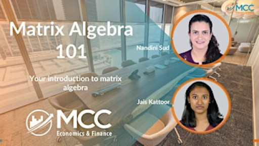 Matrix Algebra 101