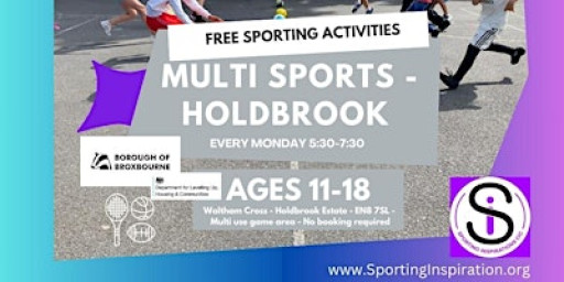 FREE Sports Activities at Holdbrook for young people ages 11 - 18