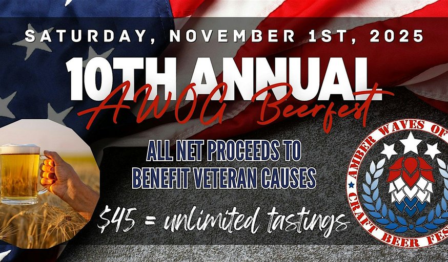 AMBER WAVES OF GRAIN CRAFT BEER FESTIVAL TO SUPPORT VETERANS - 2025