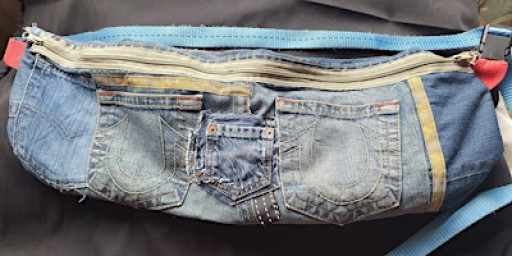 Upcycled Denim Crossbody Bag Sewing Class