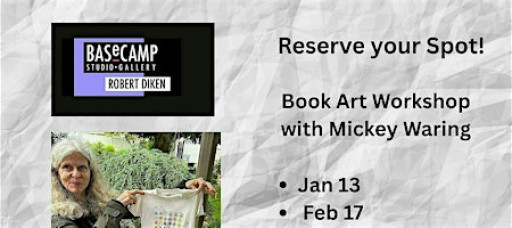 Bookmaking Workshops Series with Mickey Waring