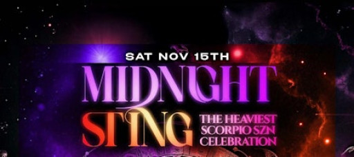 Saturday November 15th 2025: Midnight Sting Amadeus Nightclub