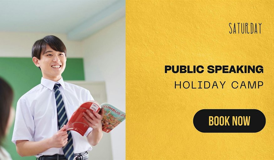 Public Speaking Holiday Camp (12 to 18 years old)