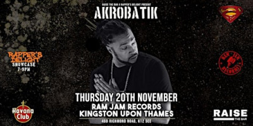 Akrobatik Live @ Ram Jam Records - Thursday 20th Nov 2025