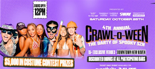 CRAWL-O-WEEN '25: Connecticut's #1 Halloween Bar Crawl