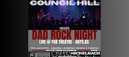 "Dad Rock Night" @ The Fox Theatre (All Ages)