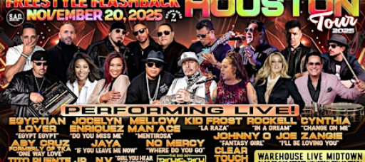 FREESTYLE FLASHBACK CONCERT HOUSTON, TEXAS! TOUR 2025