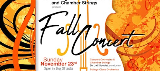 The Shasta College Concert Orchestra Presents a Fall Concert
