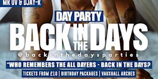 Back in the Days Party – 90s & Noughties Day Party!