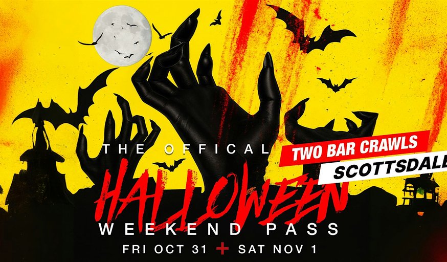 Haunted Hop & Halloween Bar Crawl Weekend Pass – Scottsdale 2025