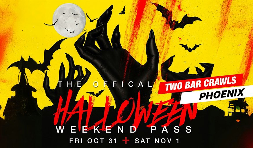 Haunted Hop & Halloween Bar Crawl Weekend Pass – Phoenix 2025