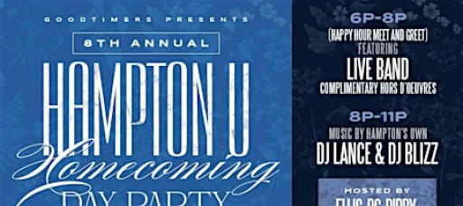 Goodtimers 8th Annual HU Homecoming Day Party "The Thursday Takeover"