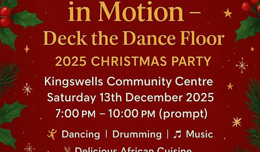 Afristyle Dance Club SCIO Christmas Party 2025